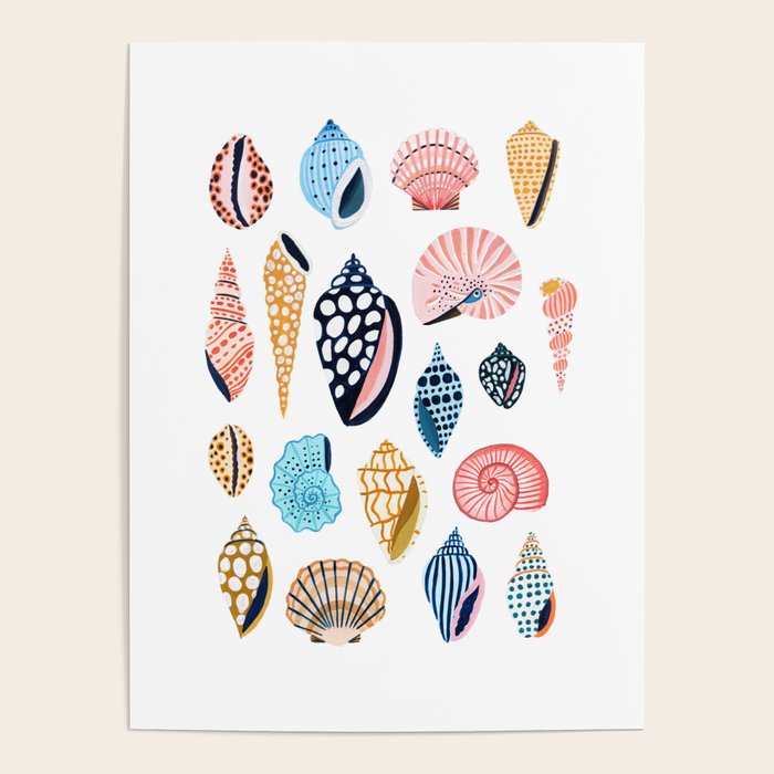 Under the Sea Shells Poster