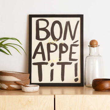 Bon Appétit - Limited Edition Foil Art Print