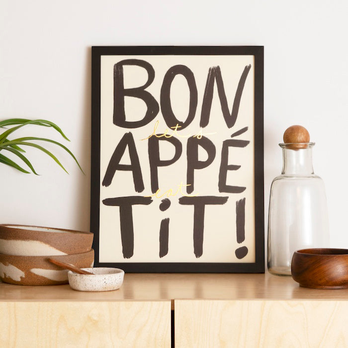Bon Appétit - Limited Edition Foil Art Print