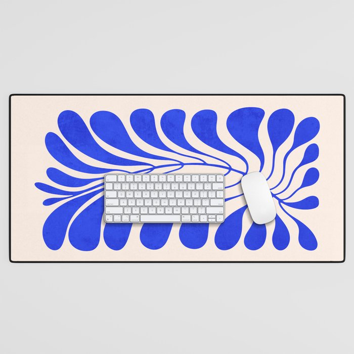 Electrik Blue Ferns: Matisse Edition Desk Mat