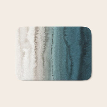 WITHIN THE TIDES - CRASHING WAVES TEAL Bath Mat