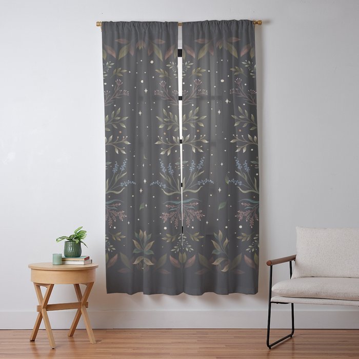 Crescent Moon Garden Window Curtain