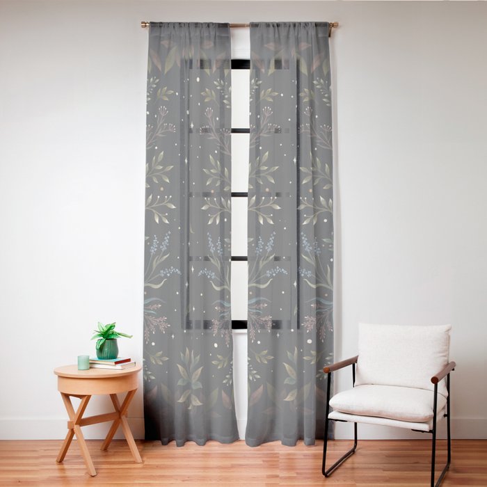 Crescent Moon Garden Window Curtain