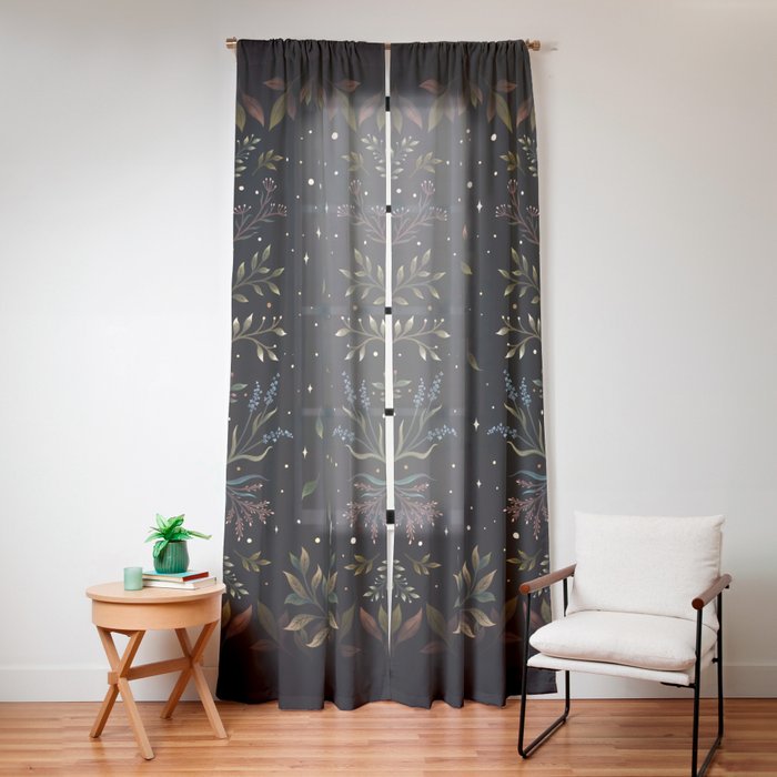 Crescent Moon Garden Window Curtain