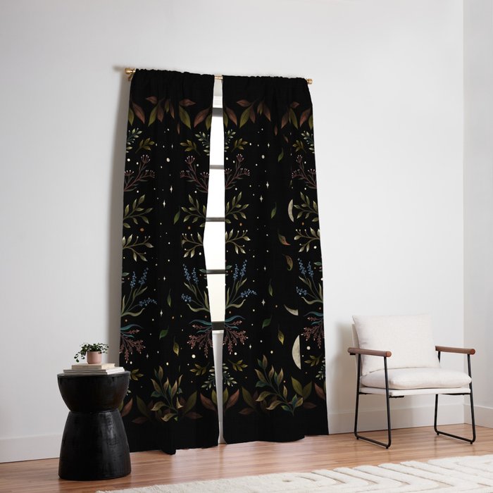 Crescent Moon Garden Window Curtain