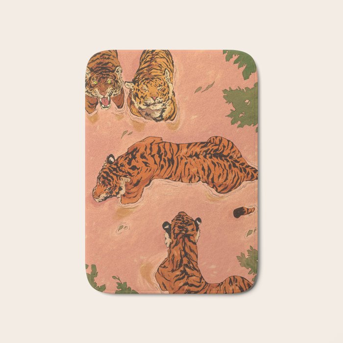Tiger Beach Bath Mat
