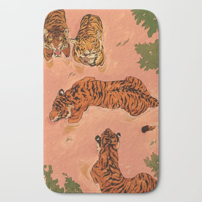 Tiger Beach Bath Mat