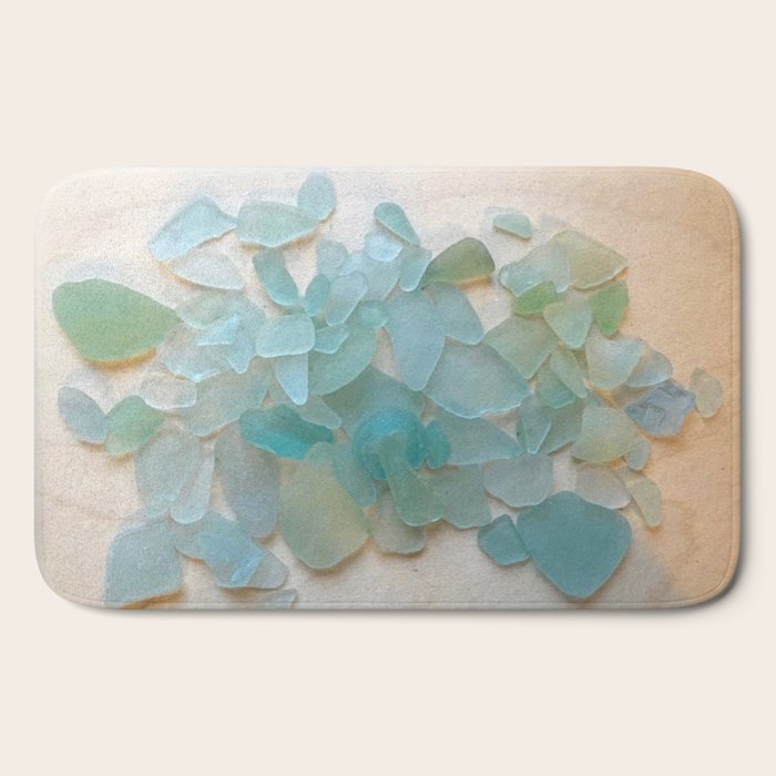 Ocean Hue Sea Glass Bath Mat