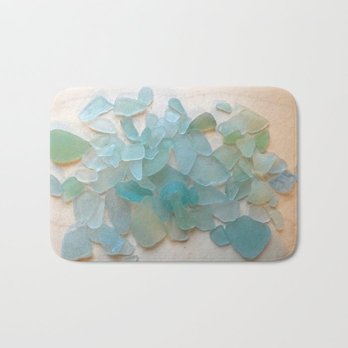 Ocean Hue Sea Glass Bath Mat