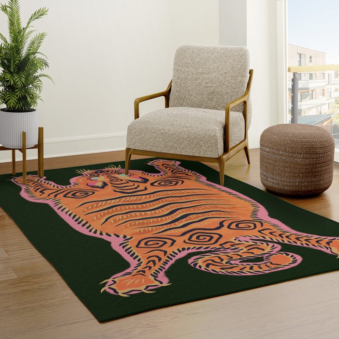Wild Tiger Rug Rug