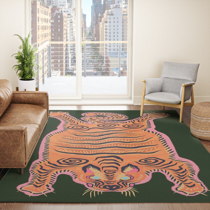 Wild Tiger Rug Rug