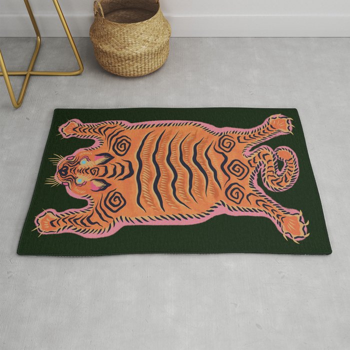 Wild Tiger Rug Rug