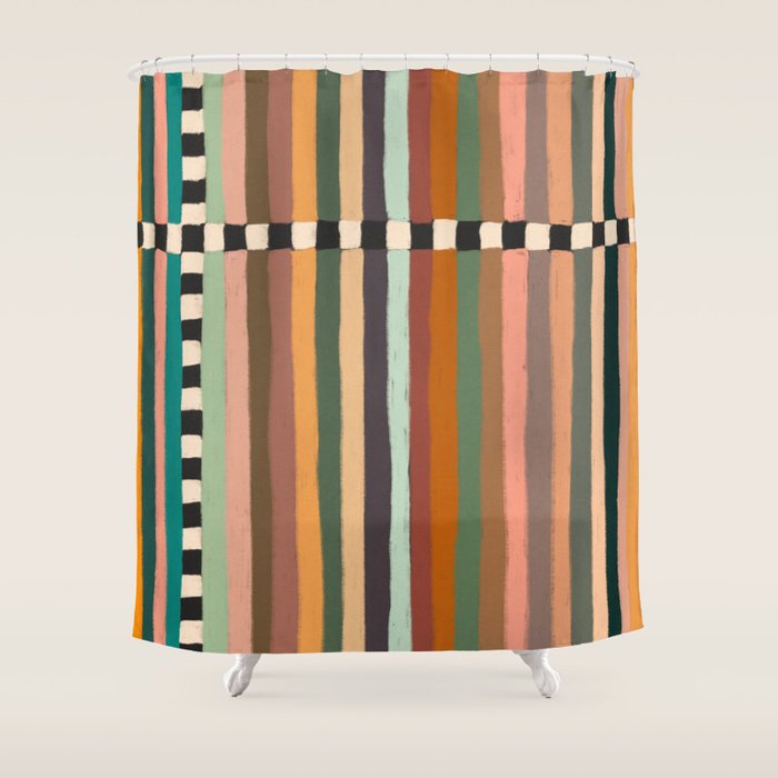 Mix of Stripes #9 Shower Curtain