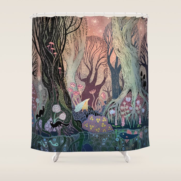 Swamp Tale Shower Curtain