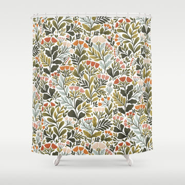 Month of May ~ white Shower Curtain