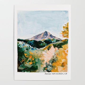 Mount Tam Marin County California Poster