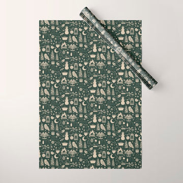 Winter Nights: Forest Wrapping Paper