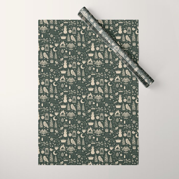Winter Nights: Forest Wrapping Paper