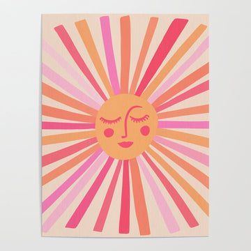 Sunshine - Pink Poster