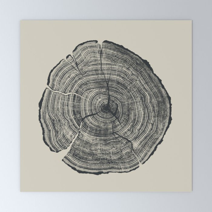Hand-Drawn Oak Mini Art Print