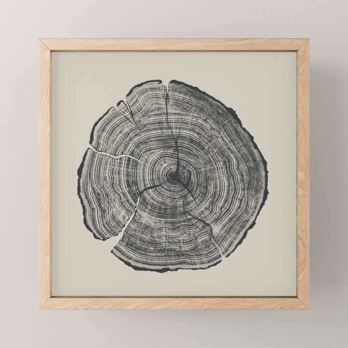 Hand-Drawn Oak Mini Art Print