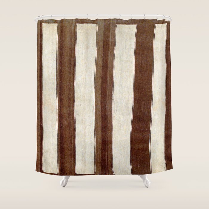 Bakhtiari  Antique Chahar Mahal Persian Kilim Print Shower Curtain