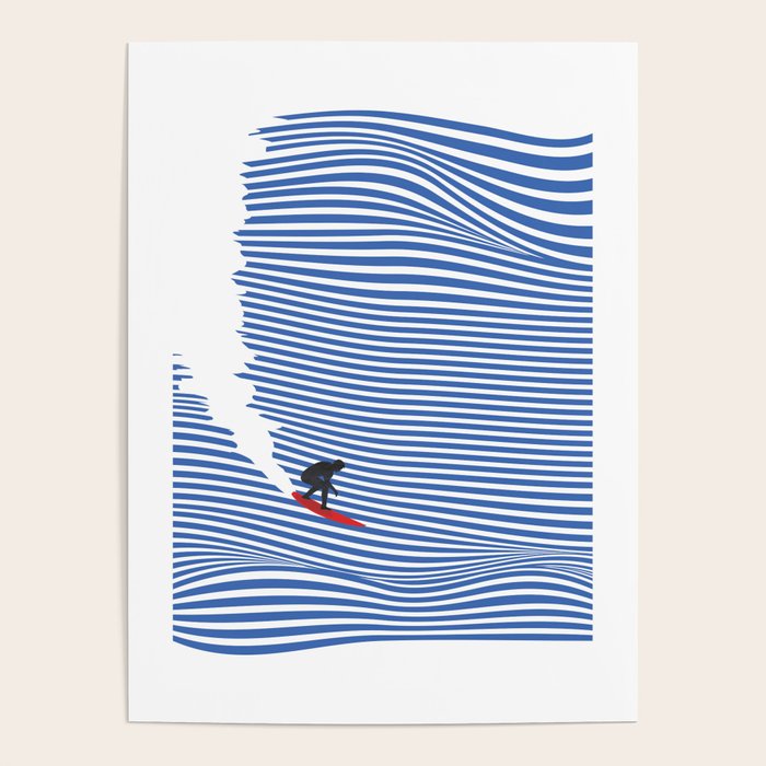 Surfing Jaws Poster
