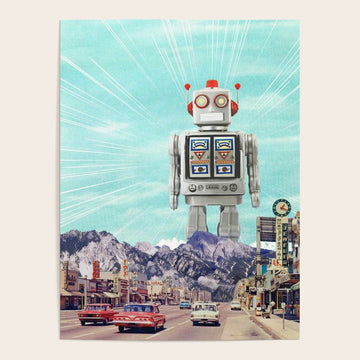 Robot in Town Poster