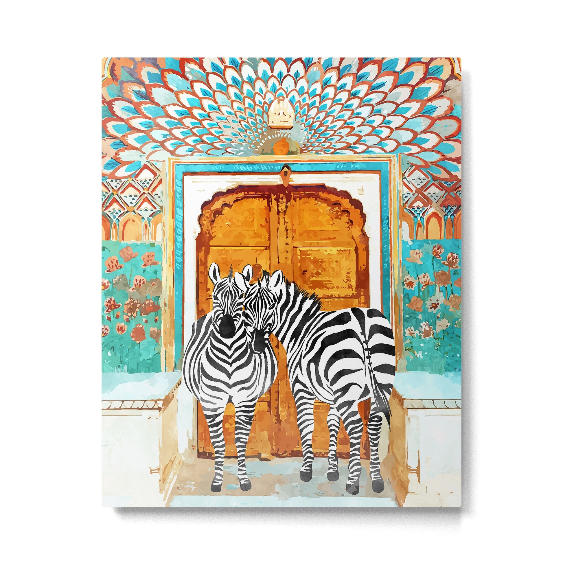 Zebra - Take Your Stripes Wherever You Go Metal Print | TeksDecor