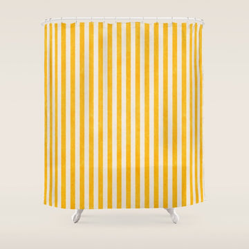 STRIPES - 07 - Goldenrod Shower Curtain