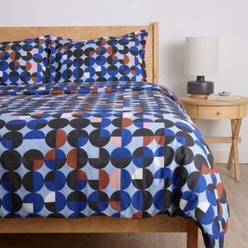 Midnight Sky Elegance Brushed Cotton Duvet Cover Set
