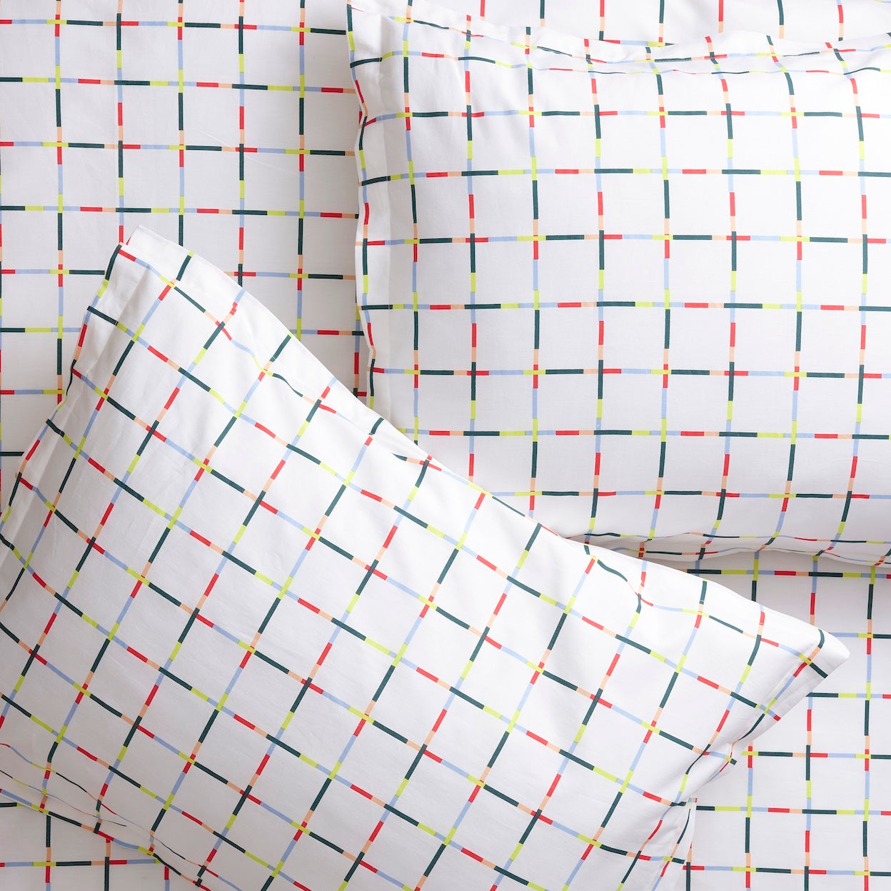 Mod Windowpane Brushed Cotton Duvet Cover Set
