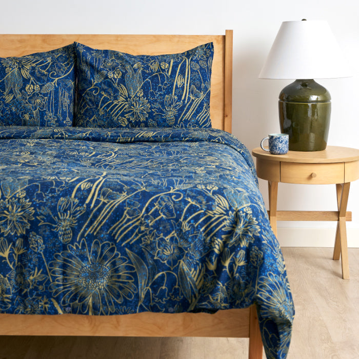 Nocturnal Meadow Brushed Cotton Duvet Cover Set