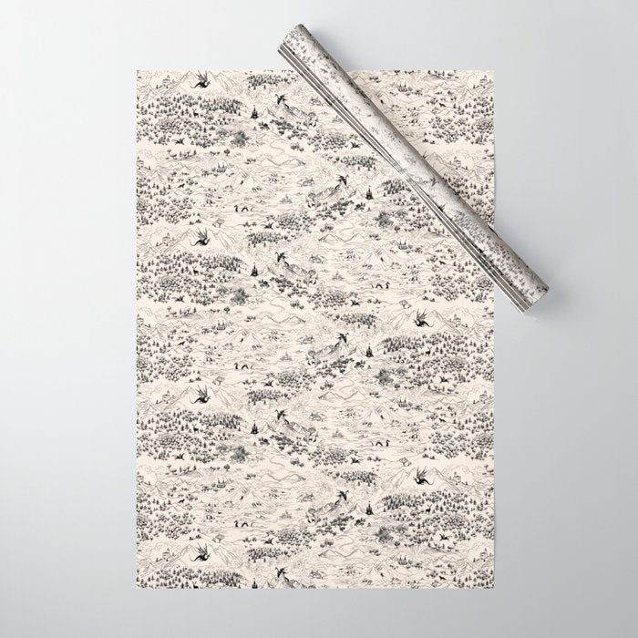 Dragons of the Magic Land Wrapping Paper
