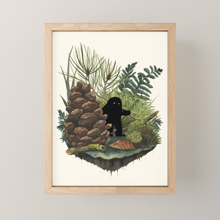 Tiny Sasquatch Mini Art Print