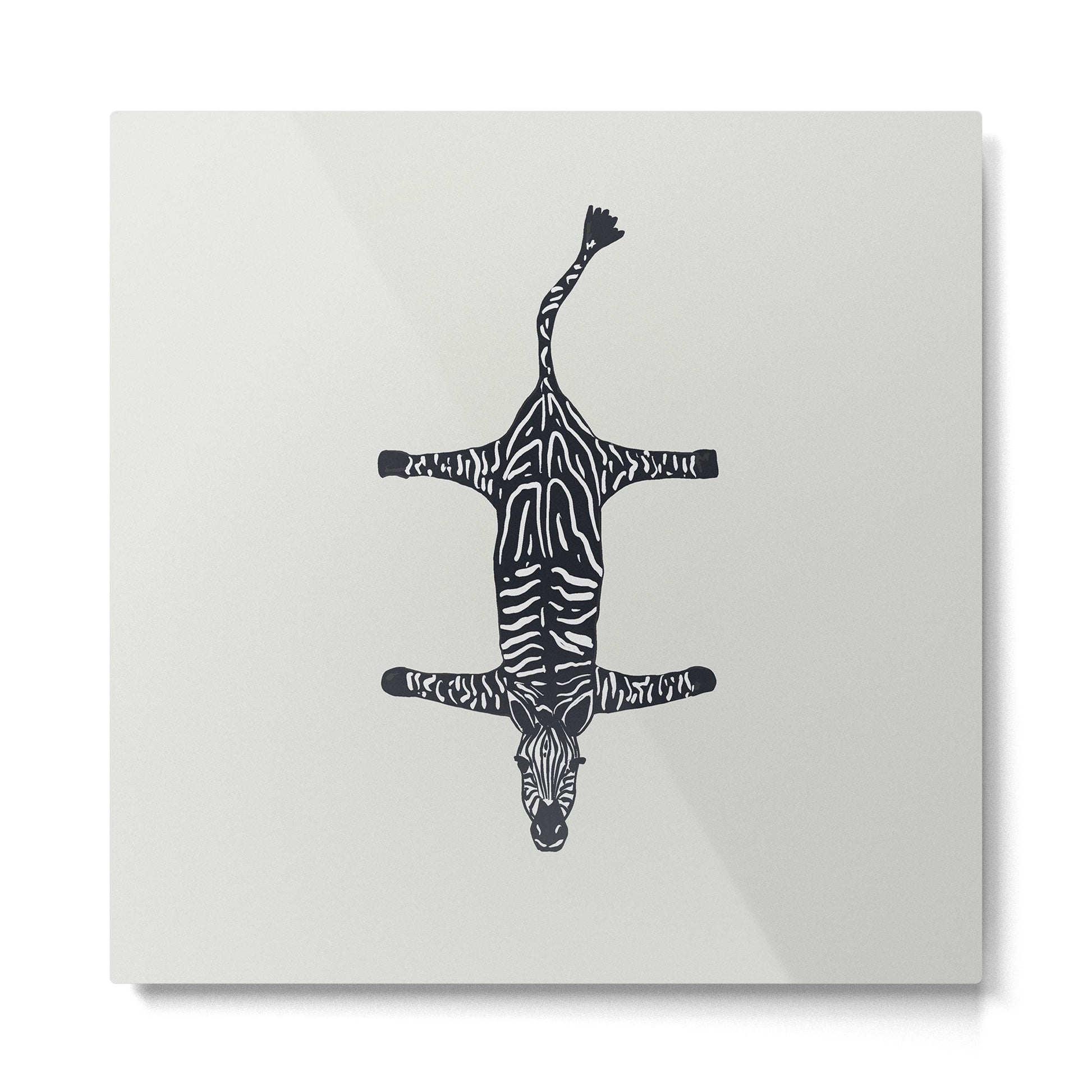 Abstract modern minimalistic zebras pattern  Metal Print | TeksDecor