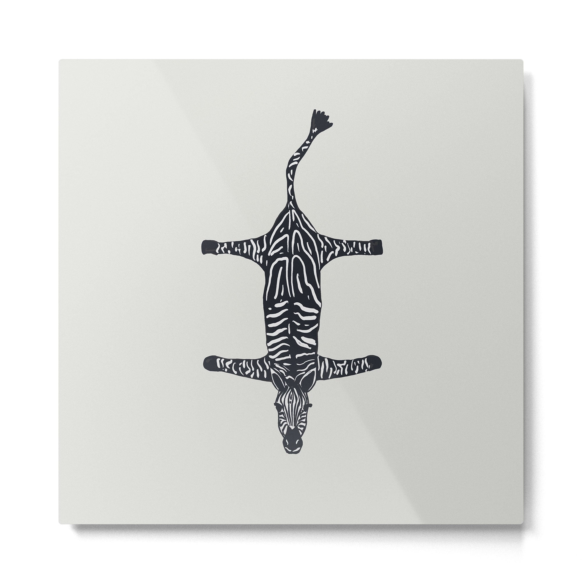 Abstract modern minimalistic zebras pattern  Metal Print | TeksDecor