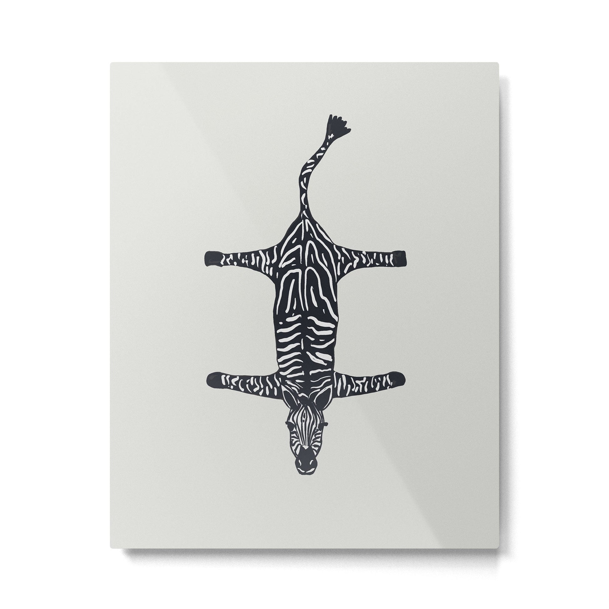 Abstract modern minimalistic zebras pattern  Metal Print | TeksDecor