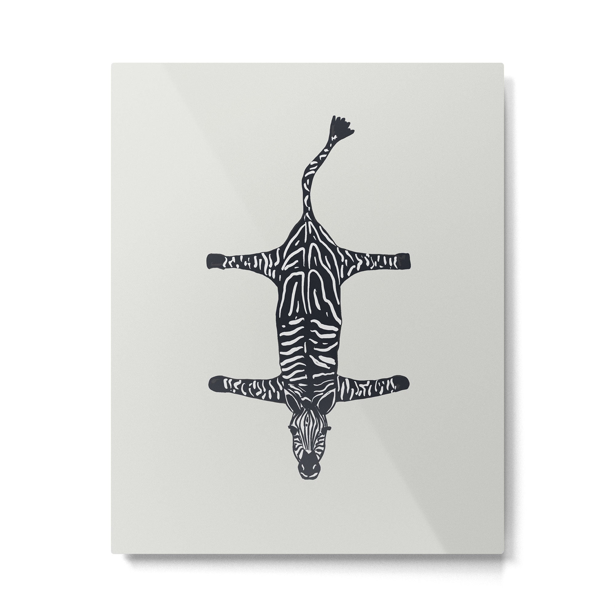 Abstract modern minimalistic zebras pattern  Metal Print | TeksDecor