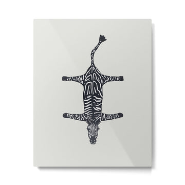 Abstract modern minimalistic zebras pattern  Metal Print | TeksDecor
