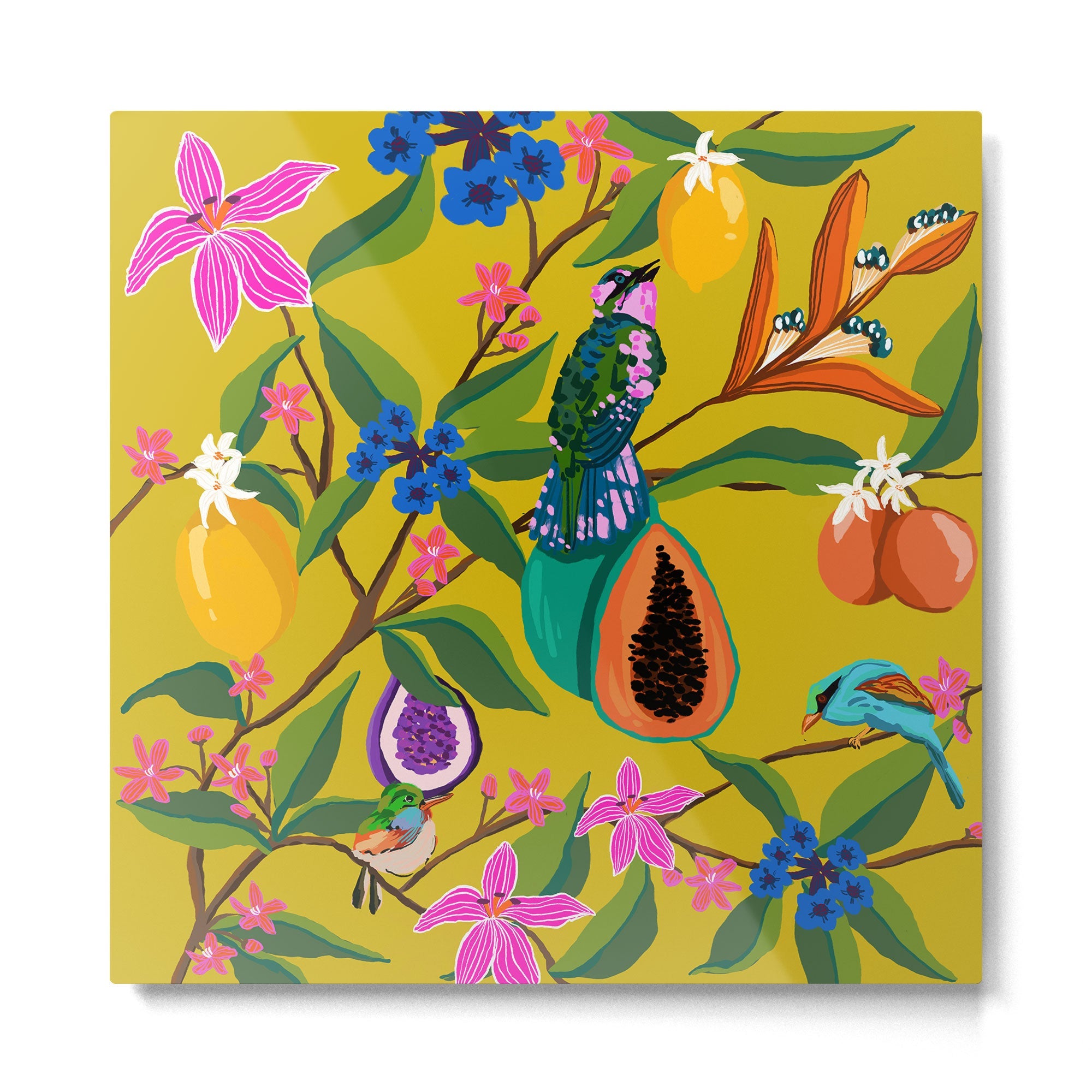 Exotic jungles pattern  Metal Print | TeksDecor