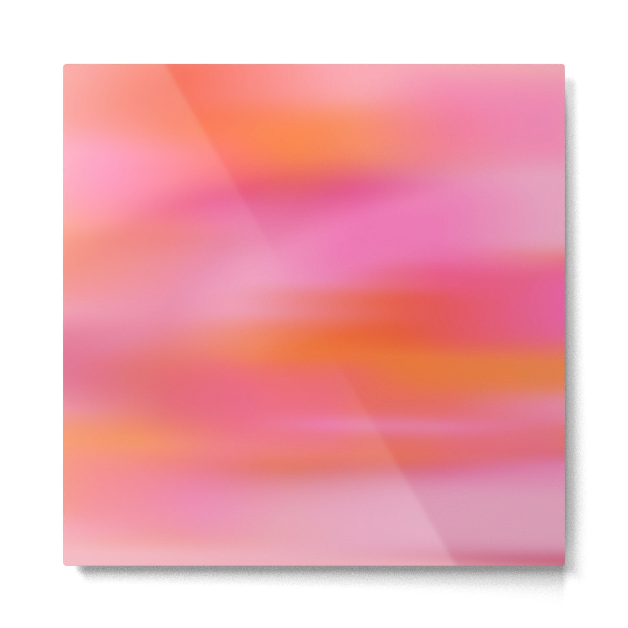 Pink and. Orange gradient colours inspiration Metal Print | TeksDecor