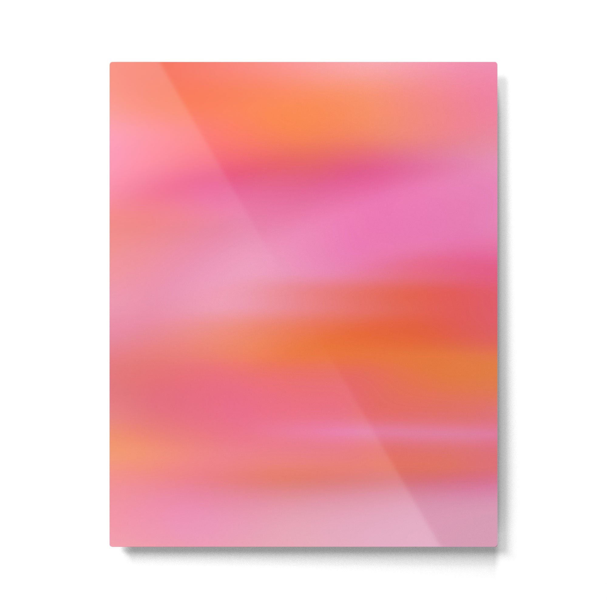 Pink and. Orange gradient colours inspiration Metal Print | TeksDecor