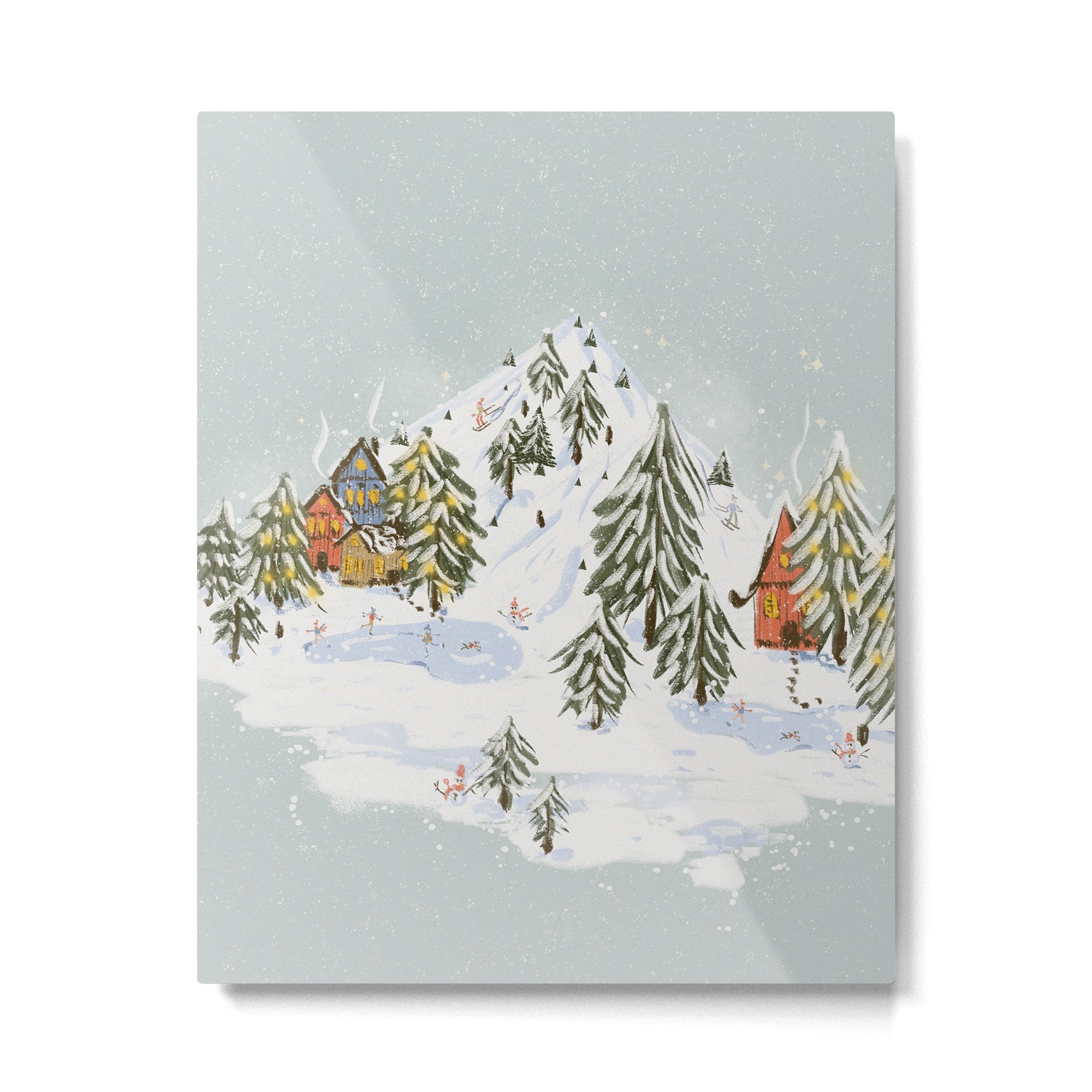 Winter wonderland illustration  Metal Print | TeksDecor