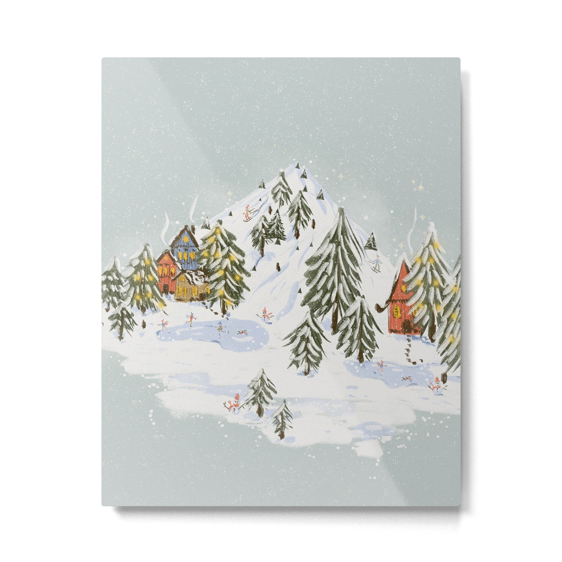 Winter wonderland illustration  Metal Print | TeksDecor