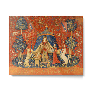 Lady and the Unicorn - Desire Metal Print | TeksDecor
