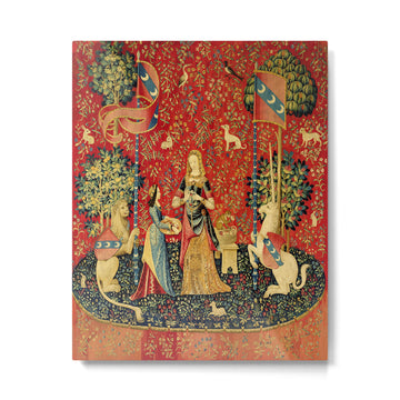 Lady and the Unicorn - Smell Metal Print | TeksDecor