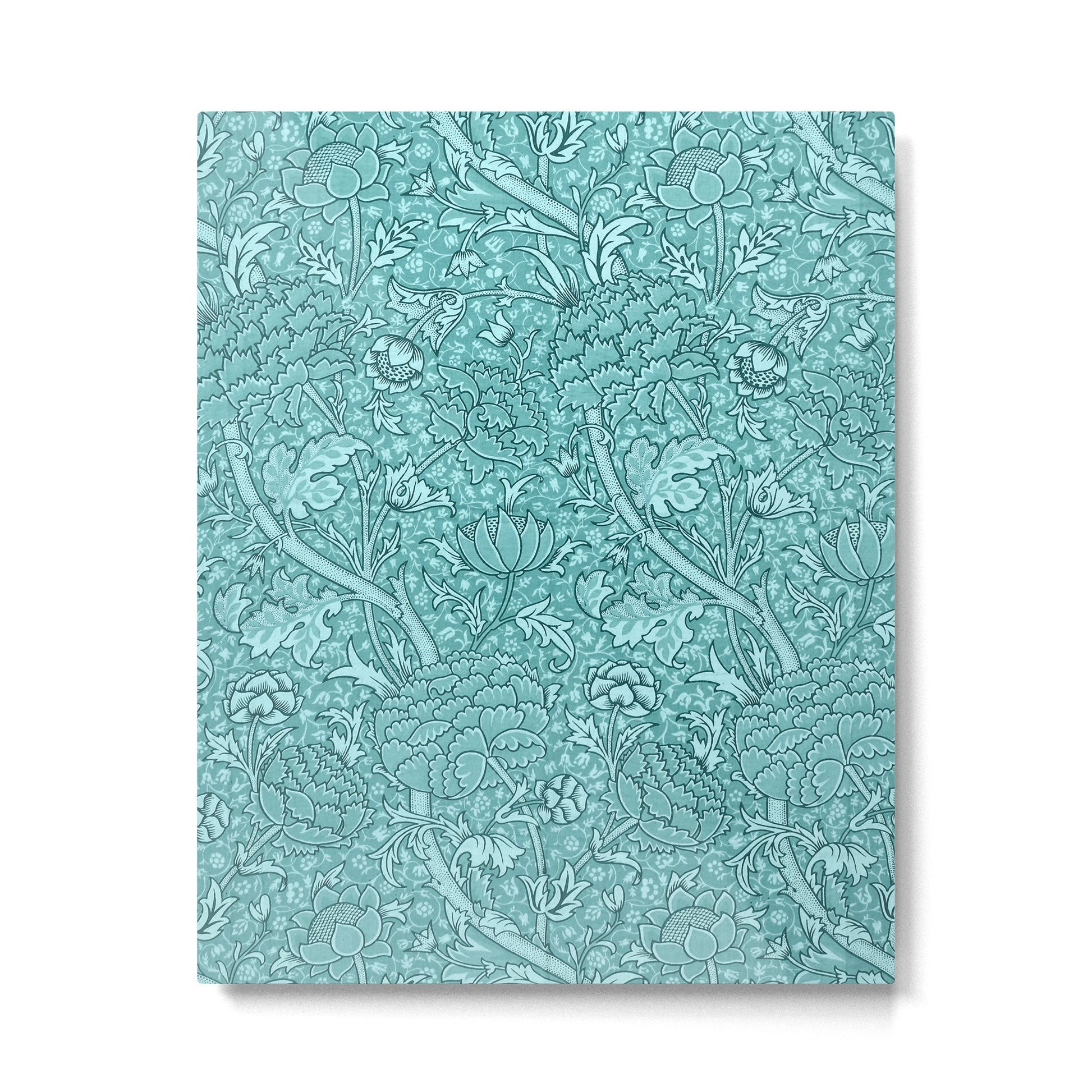 William Morris "Cray" 8. turquoise Metal Print | TeksDecor