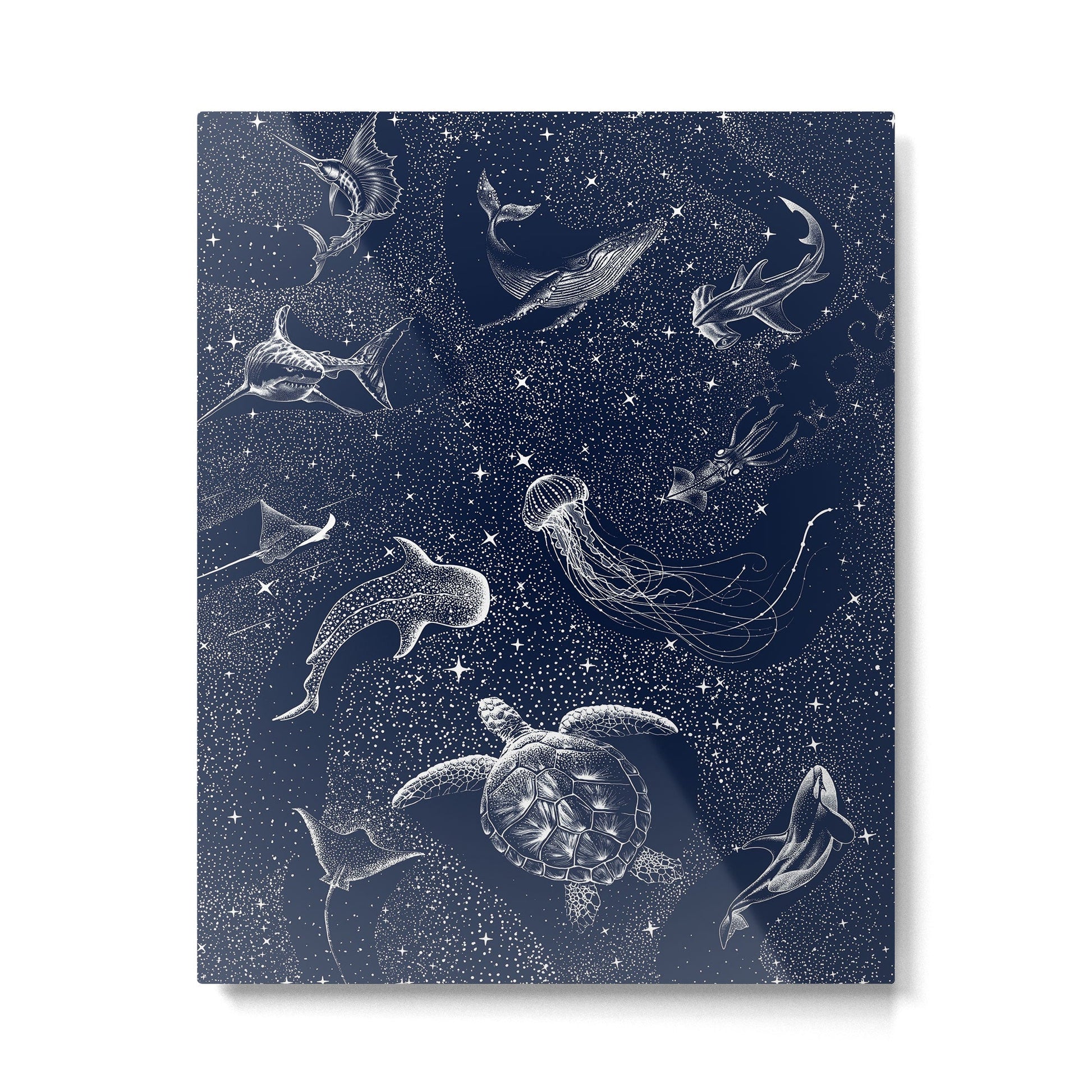 Cosmic Ocean Metal Print | TeksDecor