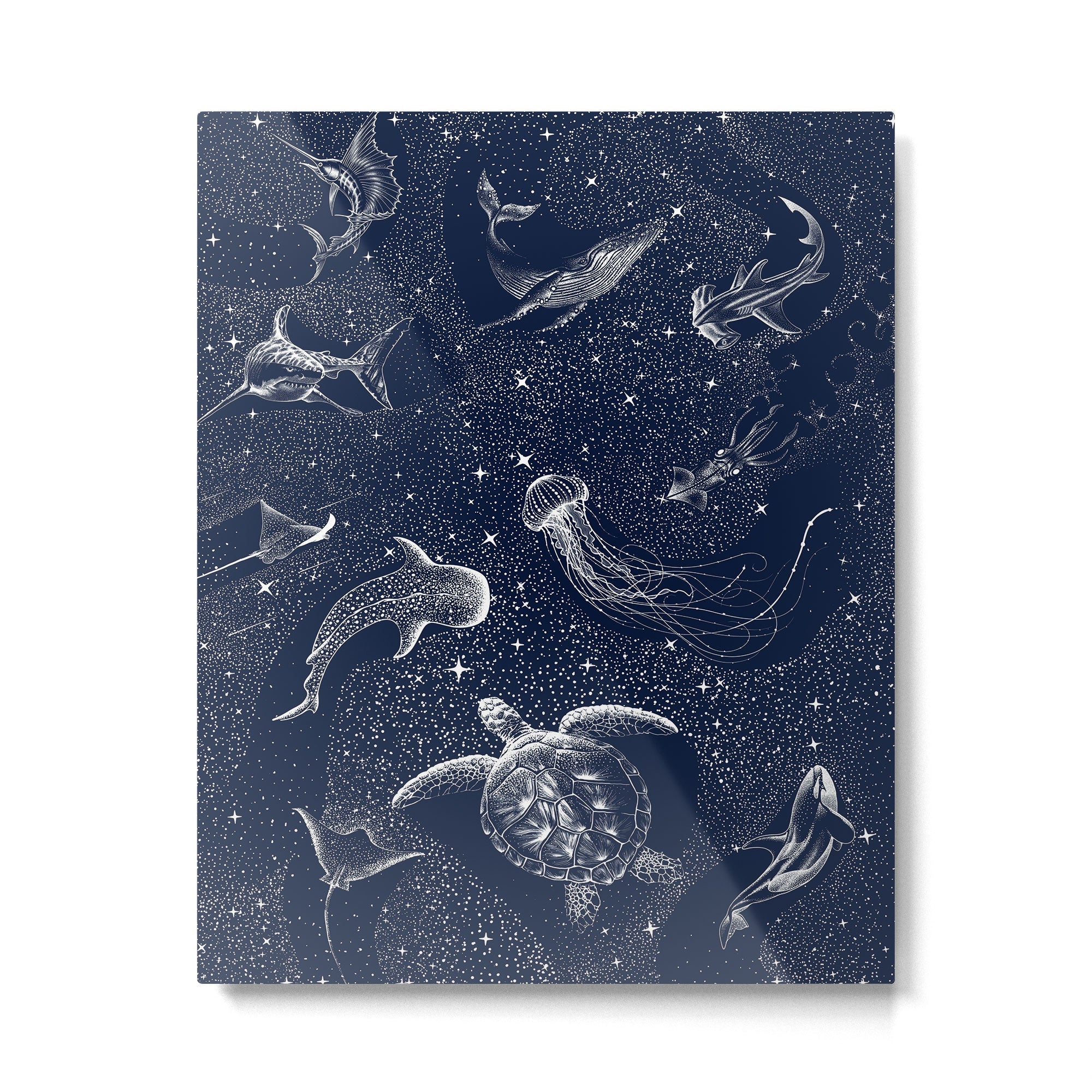 Cosmic Ocean Metal Print | TeksDecor